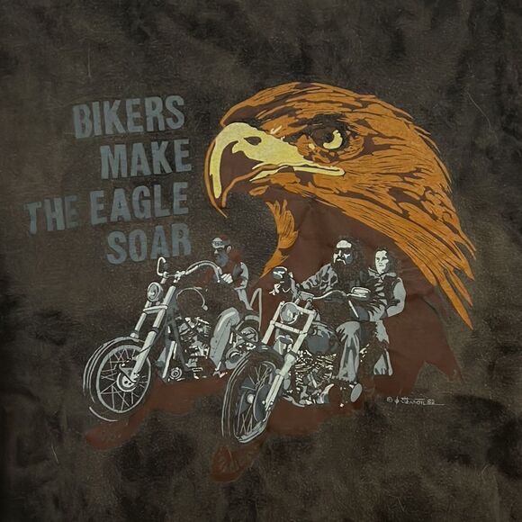 Vintage 1982  biker tee - Picture 2 of 5